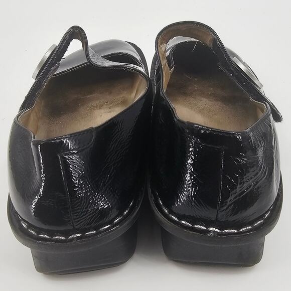 Alegria Black Paloma Patent Leather Mary Jane Platform Slip On Shoe 41 / 10.5-11 - Picture 4 of 9